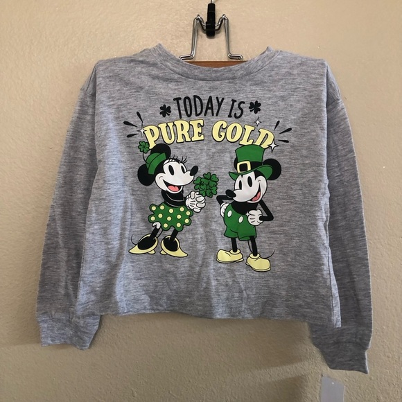 Disney Cat & Jack Bundle Girls St Patrick’s Graphics Two Shirts Size XS 4/5 - Picture 1 of 14